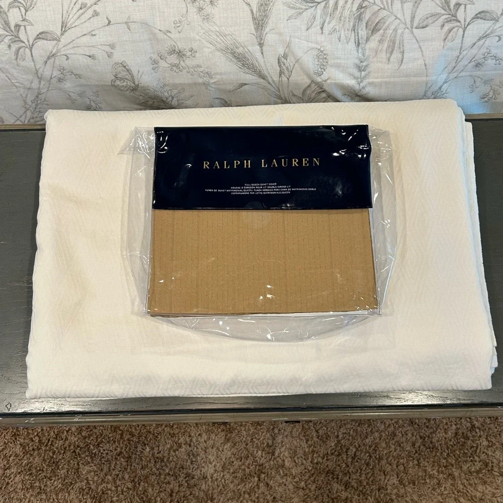 Ralph Lauren Hayden Cream Duvet Cover - Full/Queen